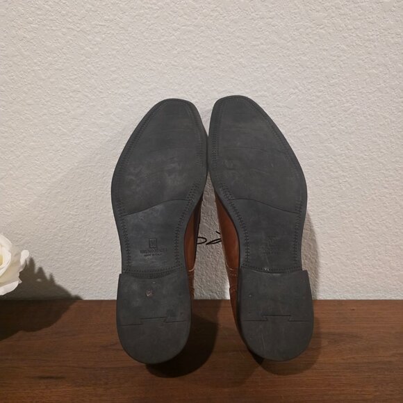 Bruno Magli Lansdale Leather Lace Up Cap Toe Oxfords Shoes Sz 14 - Picture 7 of 7